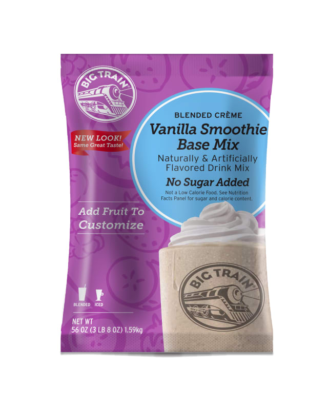 Big Train Reduced Sugar Vanilla Smoothi Blended Crème Base Mix, 5 x 3.5 lb
