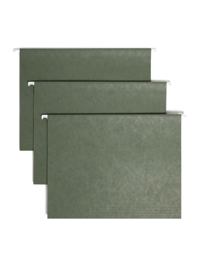 Standard Hanging File Folders with 1/5-Cut Tabs