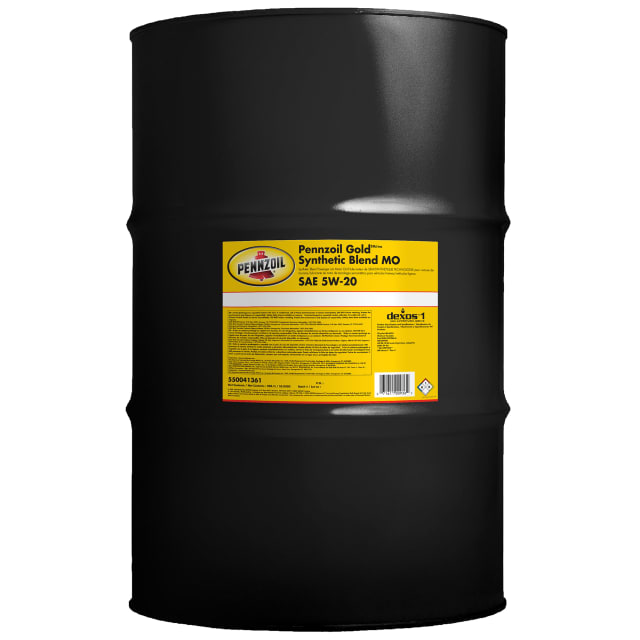 Pennzoil Gold Synthetic Blend 5W-20 Motor Oil, 208 Litre Drum