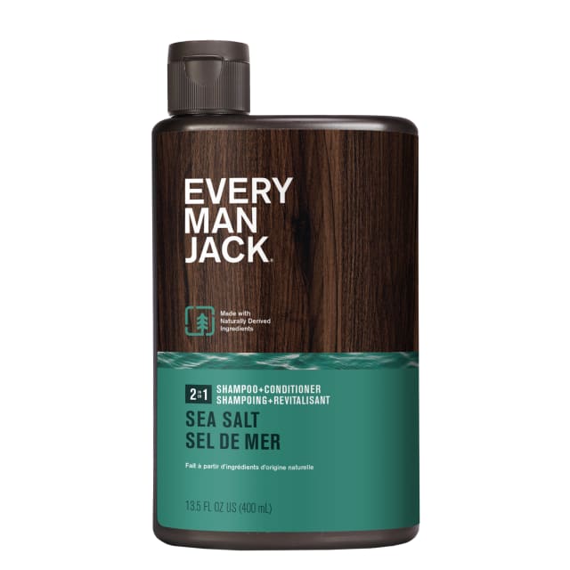 Every Man Jack Sea Salt + Citrus 2-in-1 Shampoo and Conditioner for Men, Naturally Derived, 400ml