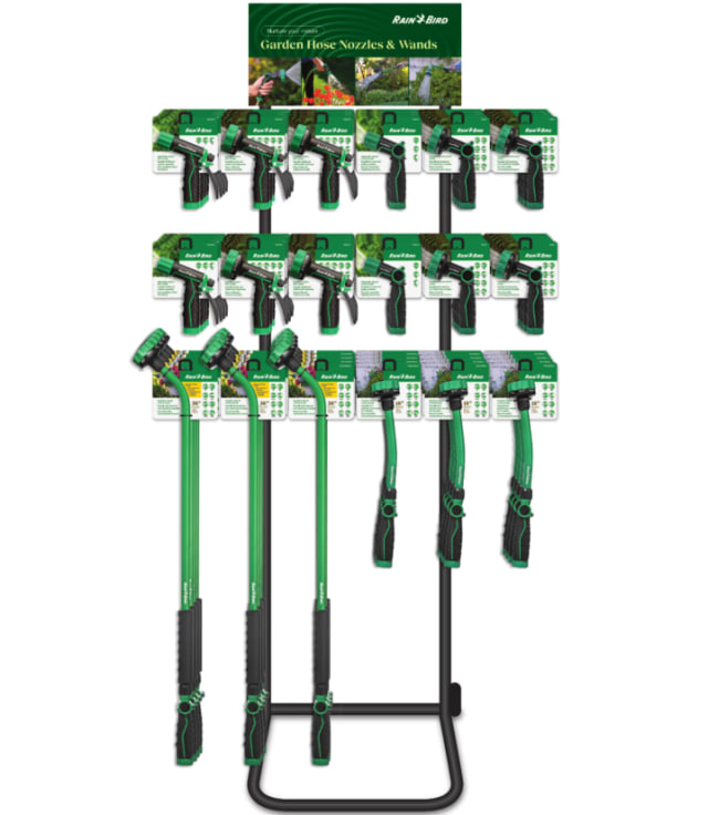 Trigger Nozzle & Watering Wand Wire Floor Rack With Product