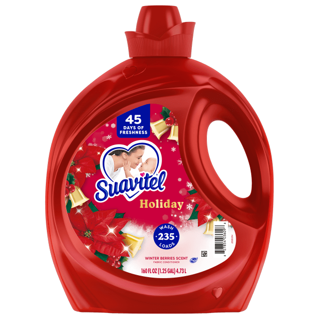 Suavitel Holiday Liquid Fabric Conditioner, 160 fl oz