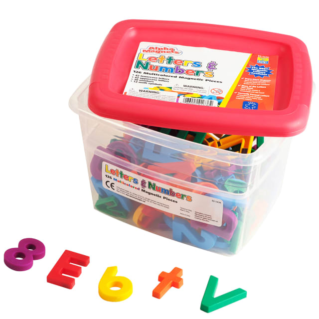 MULTICOLOR ALPHA & MATHMAGNETS 126PCS