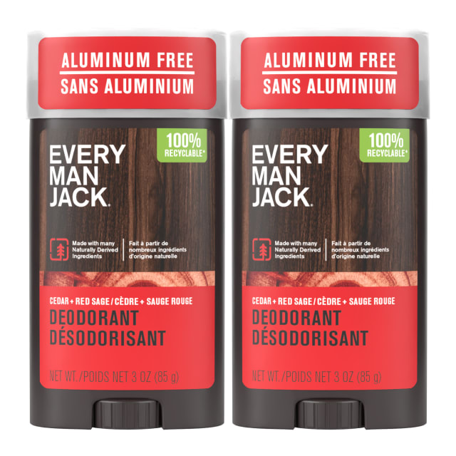 Every Man Jack Cedar Red Sage Aluminum Free Deodorant - 3 oz