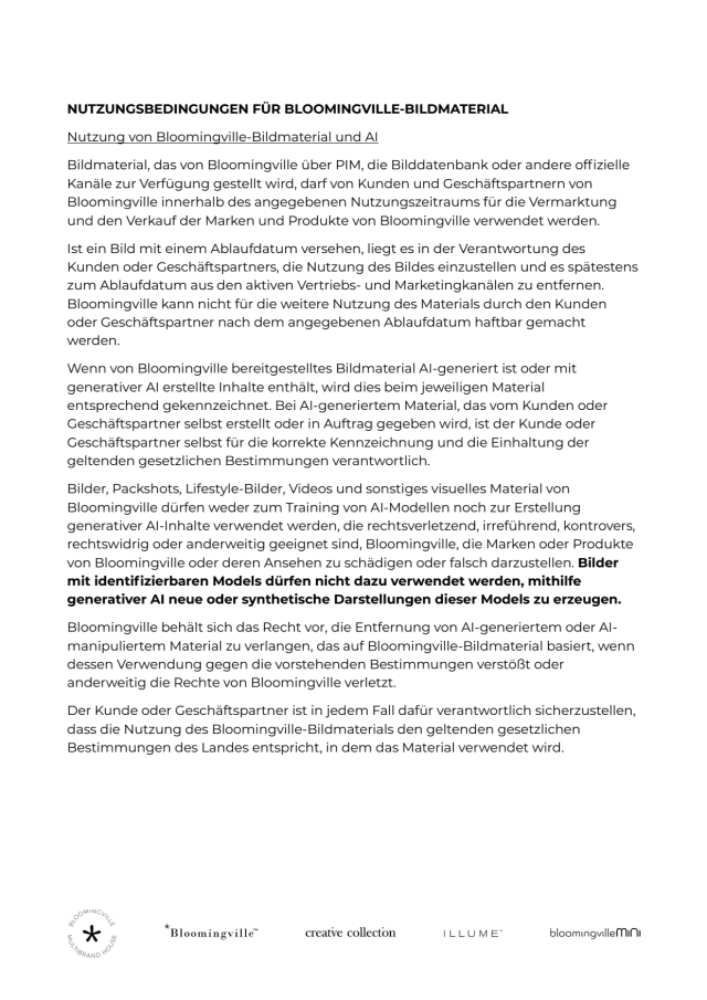 Nutzungsbedingungen für Bloomingville Bildmaterial -  STOCK: 