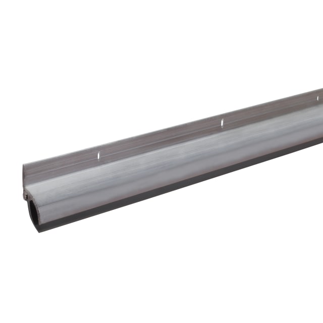05546 - 36 in. Silver Aluminum and Vinyl Drip Cap Screw-on Door Sweep