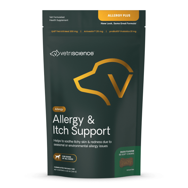 VS Allergy &amp; Itch Support Chews, Dogs, Duck, 60ct