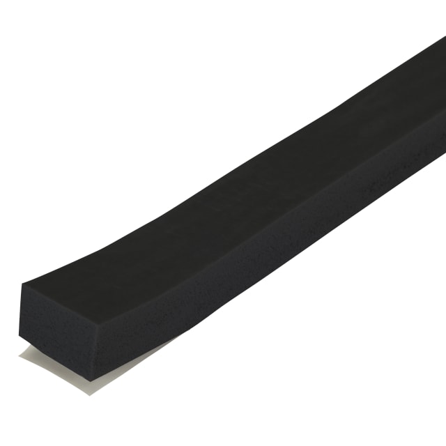 02645 - 1/2 in. x 3/4 in. x 30 ft. Black Foam Window Seal for Ex-Large Gaps