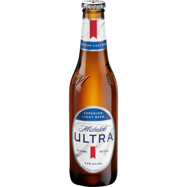 Michelob ULTRA Superior Light American Lager Beer, 12 fl oz Bottle