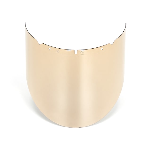 V-Gard Visor, PC, Clear w/ Reflective Coating, Molded, 9.5”x17.75”x .07”