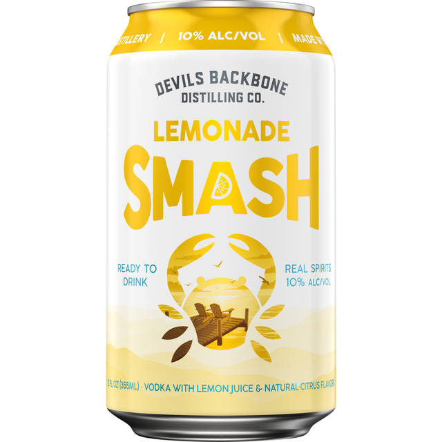 Devils Backbone Distilling Co. Lemonade Smash 10%, 12 fl. oz. Can