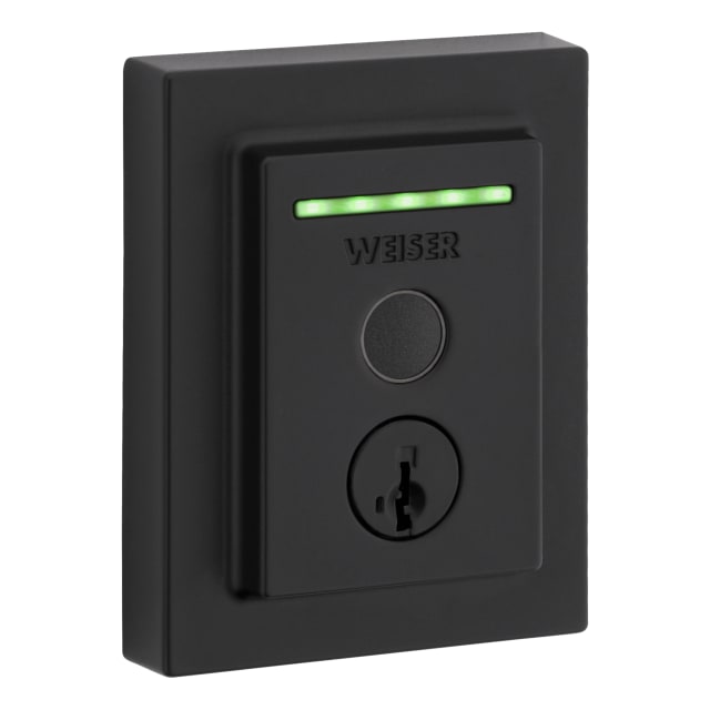 Halo Touch Contemporary Fingerprint Smart Lock in Matte Black