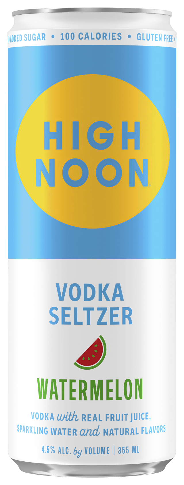 High Noon Watermelon Vodka Hard Seltzer Single Serve 355ml Can