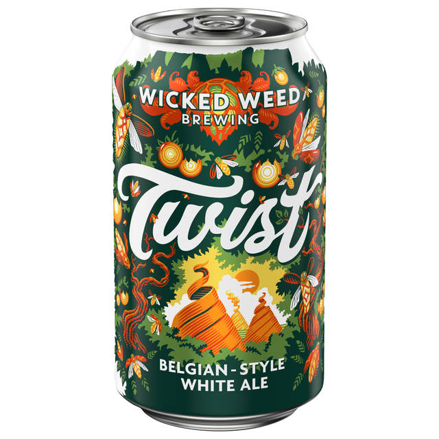 Wicked Weed Twist Belgian White Ale 12 oz Single CAN 5_2ABV - Plain Aluminum - Standard Gloss - Craft Direct
