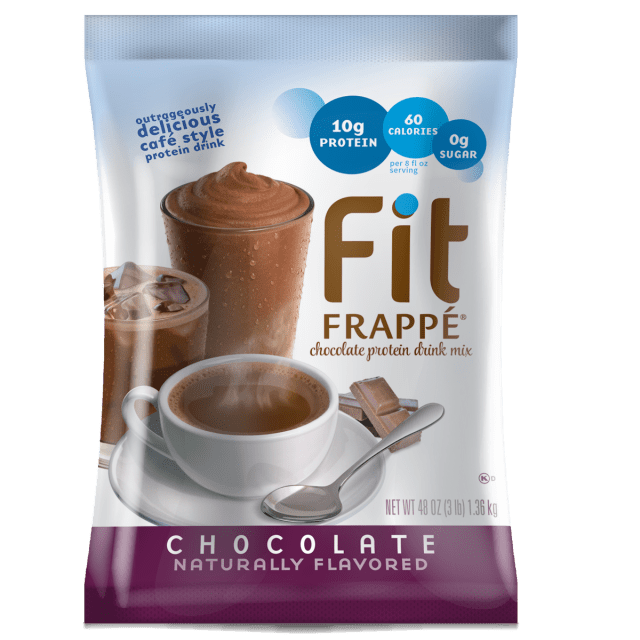 Big Train Fit Frappe Chocolate Protein Drink Mix, 4 x 3 lb