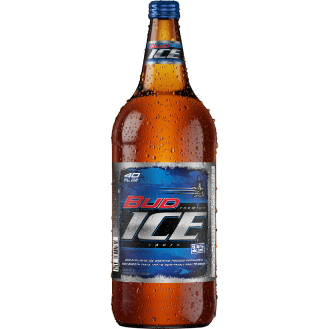 Bud Ice® Lager, 40 fl. oz. Bottle