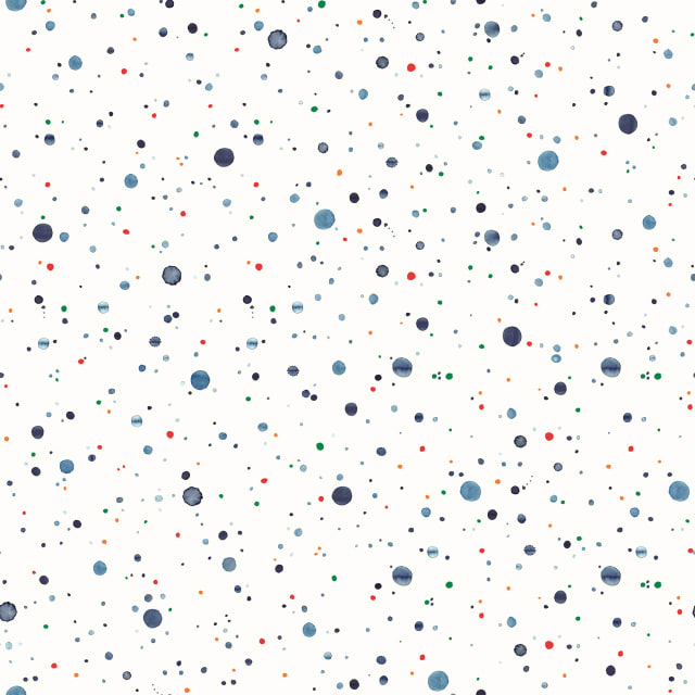 Splatter Navy Peel &amp; Stick Mural