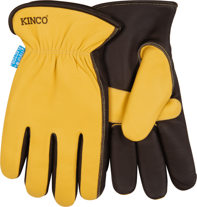 HydroFlector™ Lined Water-Resistant Premium Grain Sheepskin Driver with Palm Patch