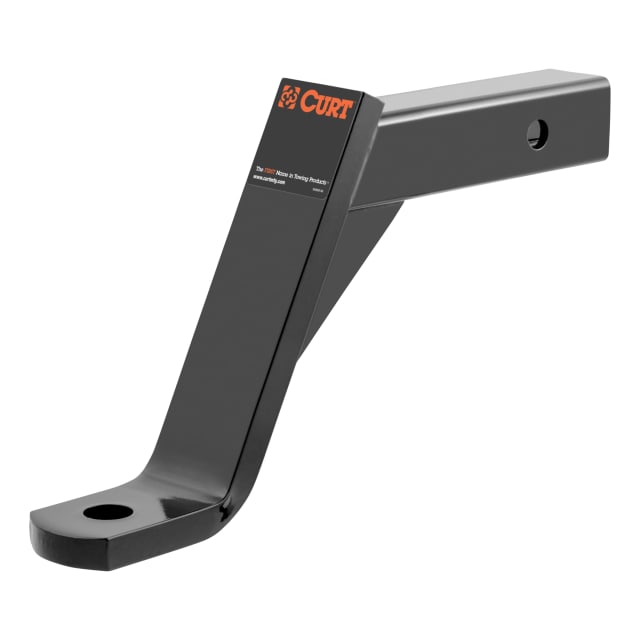CURT Class 3 Trailer Hitch Ball Mount, Imported, Fits 2-Inch Receiver, 5,000 lbs, 1-Inch Hole, 8-Inch Drop #45890