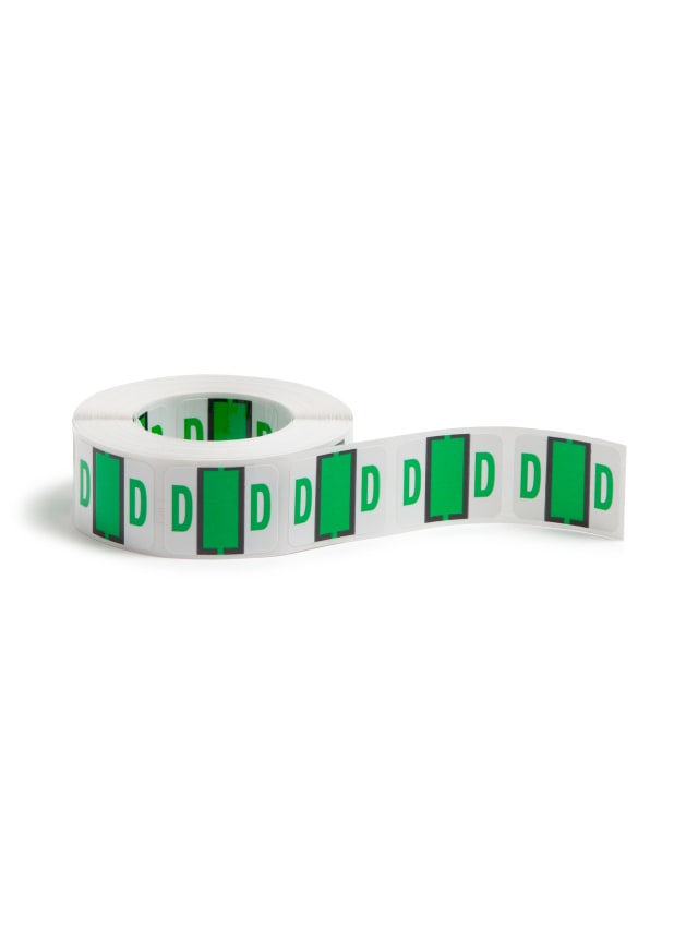 BCCR Bar Style Color-Coded Alphabetic Labels, A-Z Rolls