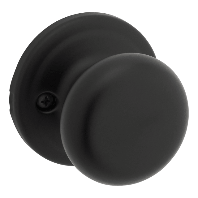 Juno Dummy Doorknob in Matte Black with Microban Protection