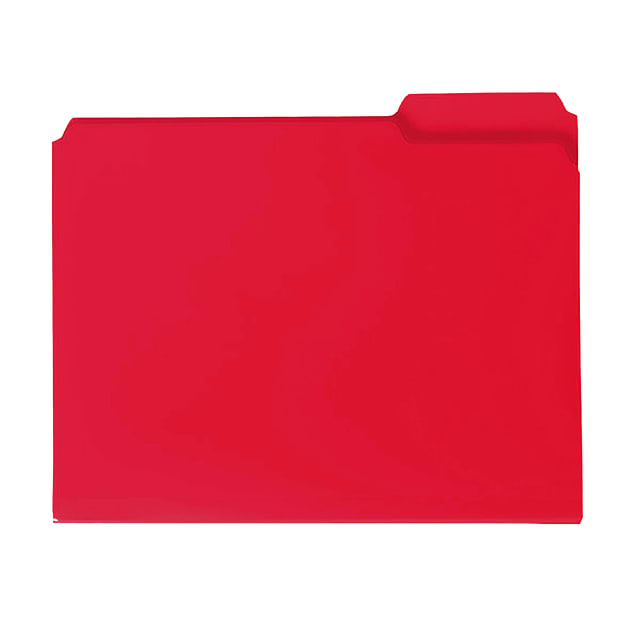 Poly File Folders, 1/3-Cut Tab