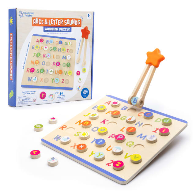 ABCs & Letter Sounds Wooden Puzzle