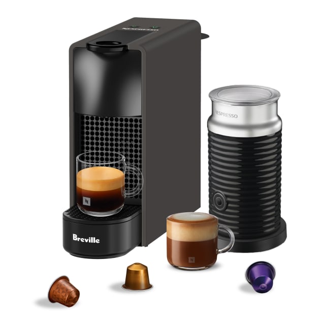 Nespresso Essenza Mini  Espresso Machine by Breville, with Aeroccino Milk Frother