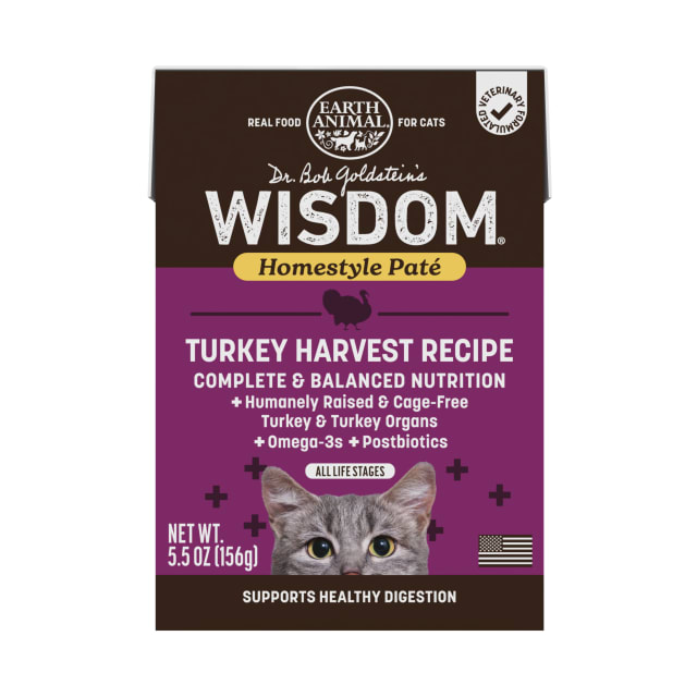 Wisdom - Homestyle Paté - Cat Food - Turkey Harvest - 5.5 oz