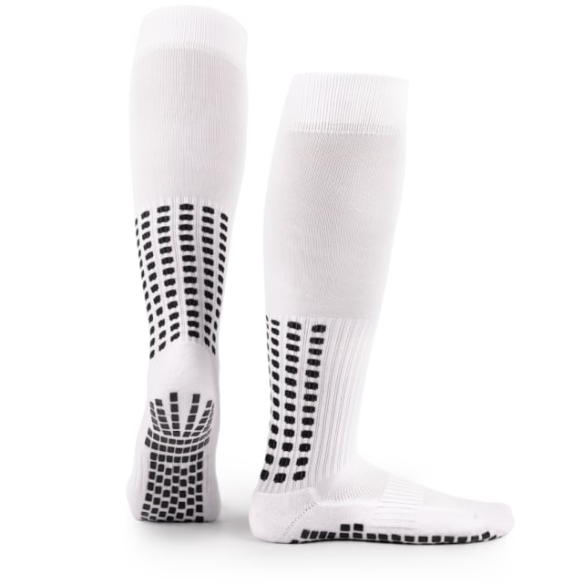 Lux Soccer Grip - Knee Sock - White - Retail