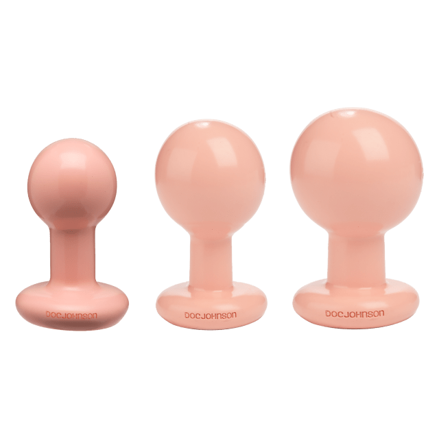 The Classic Round Butt Plug - 3 piece set