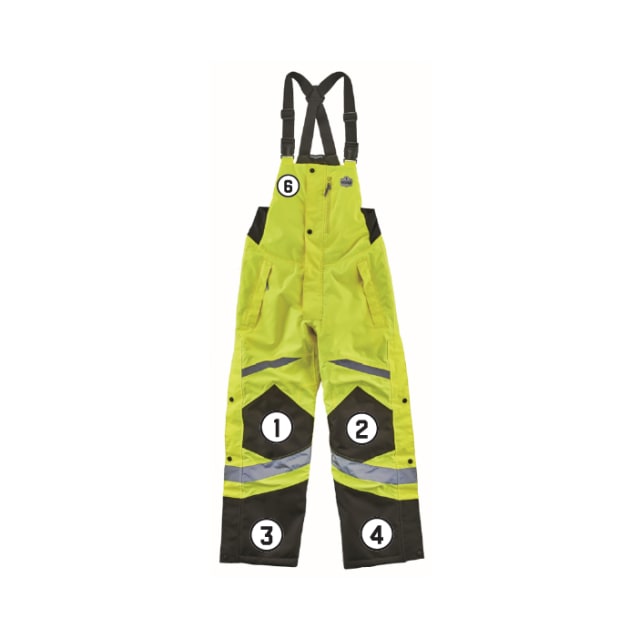 GloWear 8928 Hi-Vis Insulated Bibs - Class E