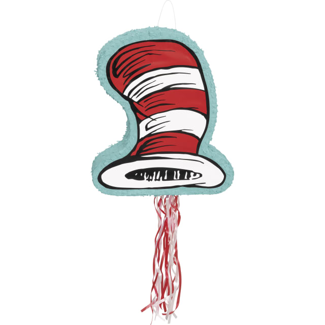 44889  Cat in the Hat Hat-Shaped Drum Pull Piñata