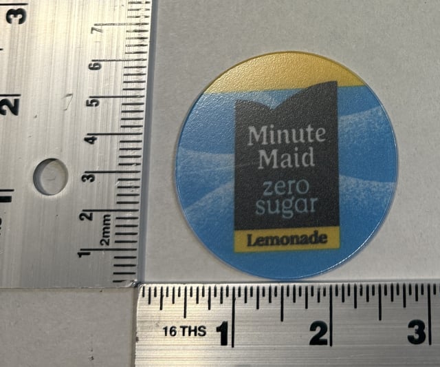 DECAL MIN MAID ZERO LEMONADE RND 2
