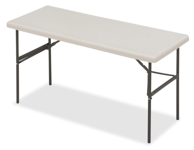 IndestrucTable® Classic Folding Table, Platinum Granite - 24" x 60"