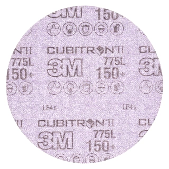Disco de Lixa 3M™ Hookit™ Cubitron™ II 775L, 150+ 3MIL, 127 mm, Clean Sanding