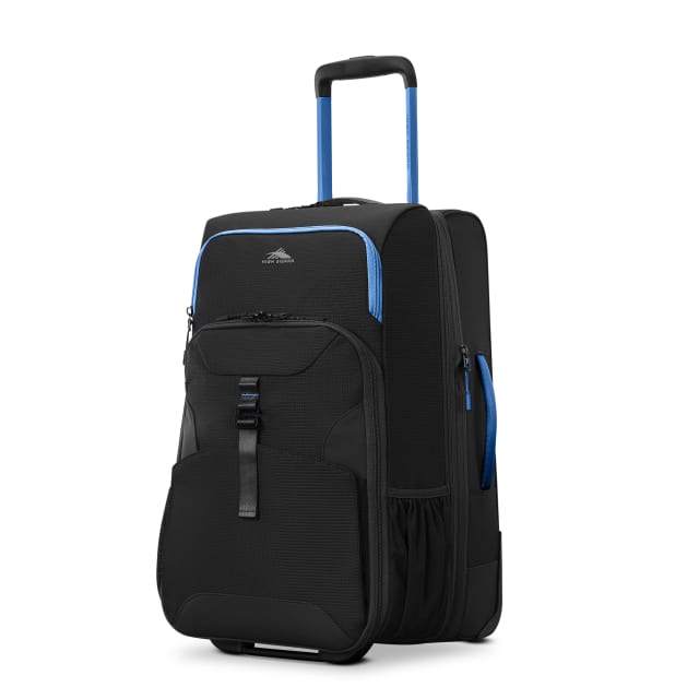 Hi-Life Carry-On Wheeled Duffel - Black/Blue