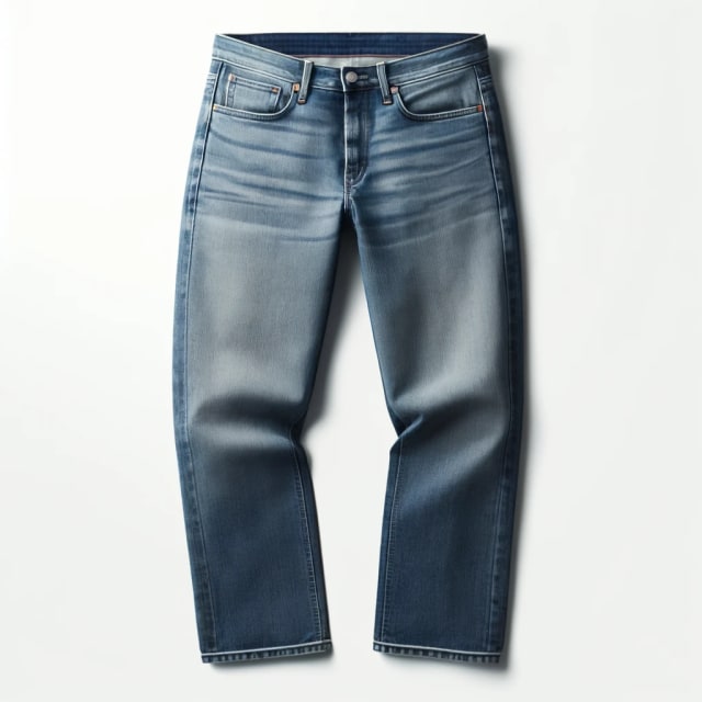 Jean femme à jambe droite dans des couleurs tendance