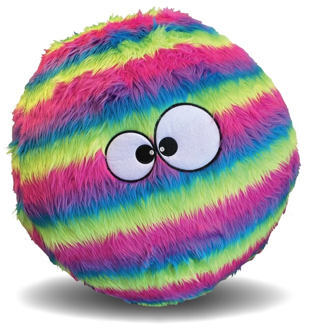 goDog Giant Inflatable Furball, Rainbow Medium