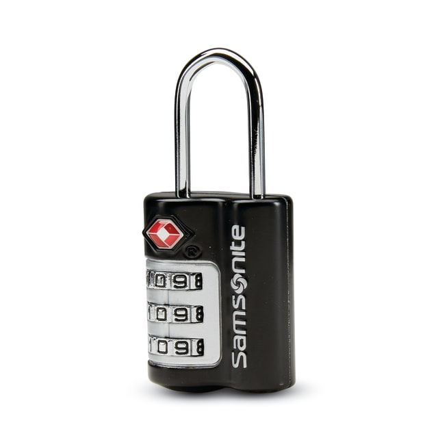 Lock &amp; Security Acc 3 Dial Combo Lock T - Black
