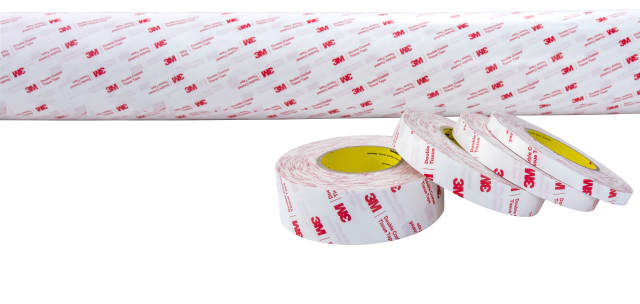 3M™ Doppelseitiges Klebeband mit Papiervlies-Träger 56412, Transparent, 1200 mm x 250 m