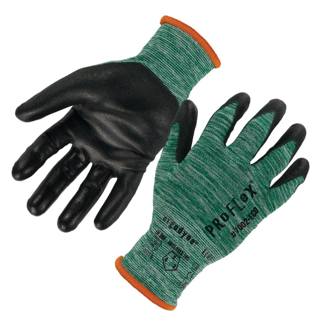 7002-ECO 1-pair 2XL Green Recycled Coated Gloves - PU - 15g