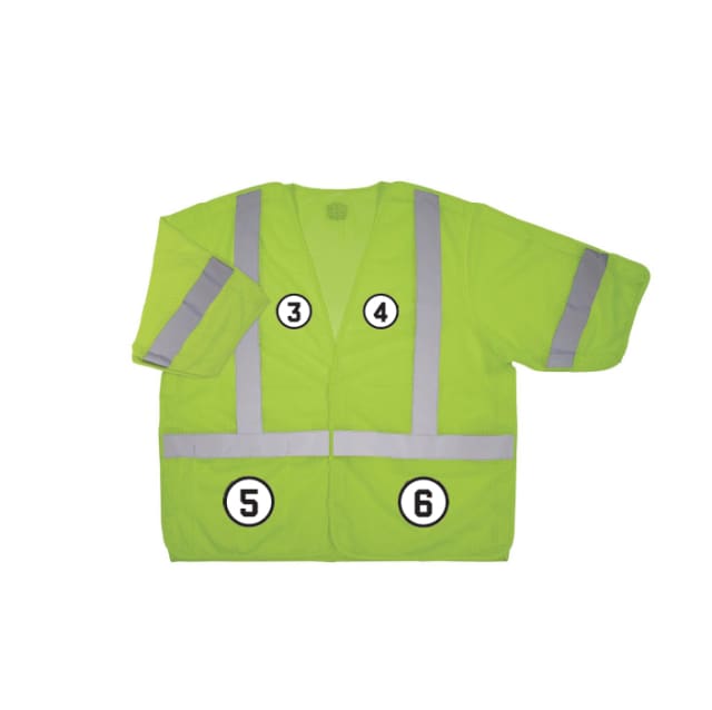 GloWear 8315BA Hi-Vis Breakaway Safety Vest - Type R, Class 3, Hook & Loop