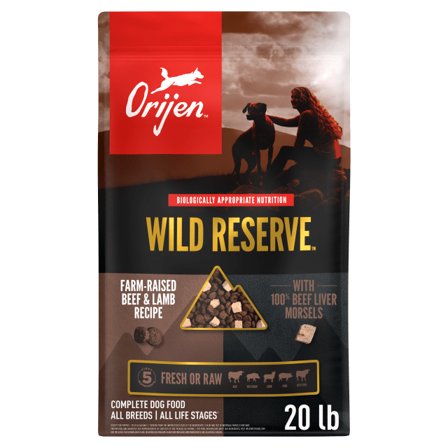 ORIJEN Wild Reserve Dry Dog Food Farm-Raised Beef & Lamb Recipe