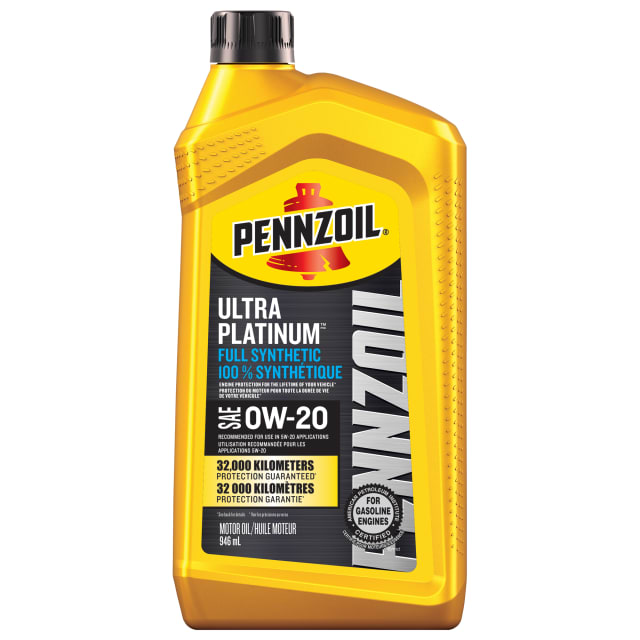 Pennzoil Ultra Platinum Full Synthetic 0W-20 Motor Oil, 1 Quart
