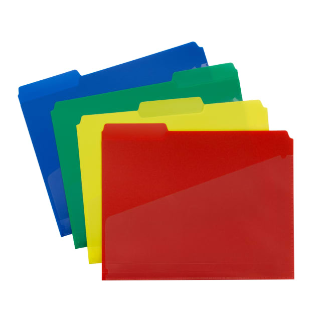 Poly Slash-Pocket File Folders