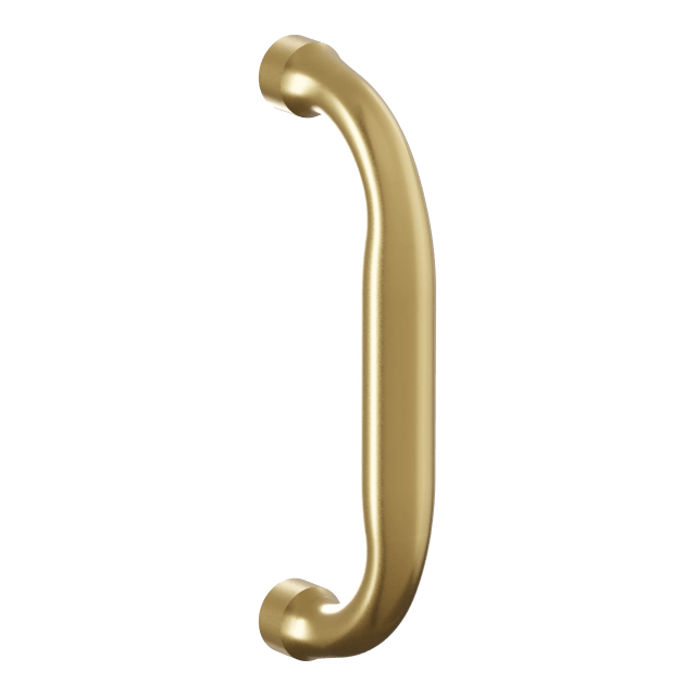 2560 Utility Door Pull, 5.5" CTC, In Heirloom Brass