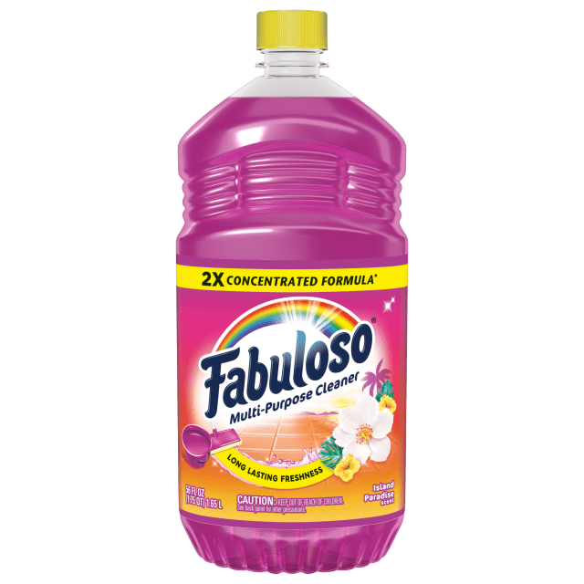 Fabuloso 2X Multi-Purpose Cleaner, No Rinse Floor Cleaner, Long-Lasting Freshness, Island Paradise Scent, 56 fl oz
