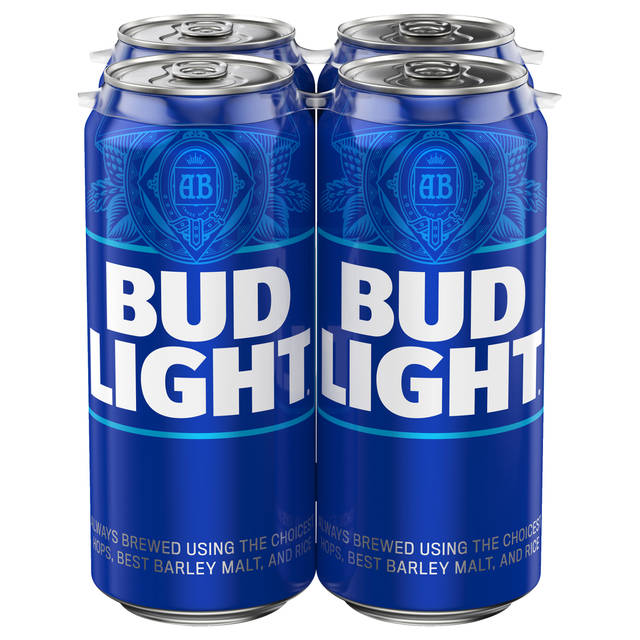 Bud Light® Beer, 4 Pack 16 fl. oz. Cans