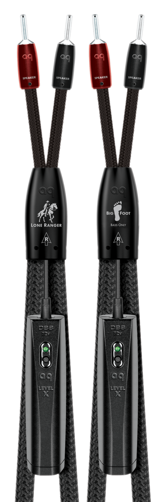 AudioQuest Athena + BigFoot BiWire Combo Speaker Cable w/ RF/ND-Tech for BiWireable Loudspeakers